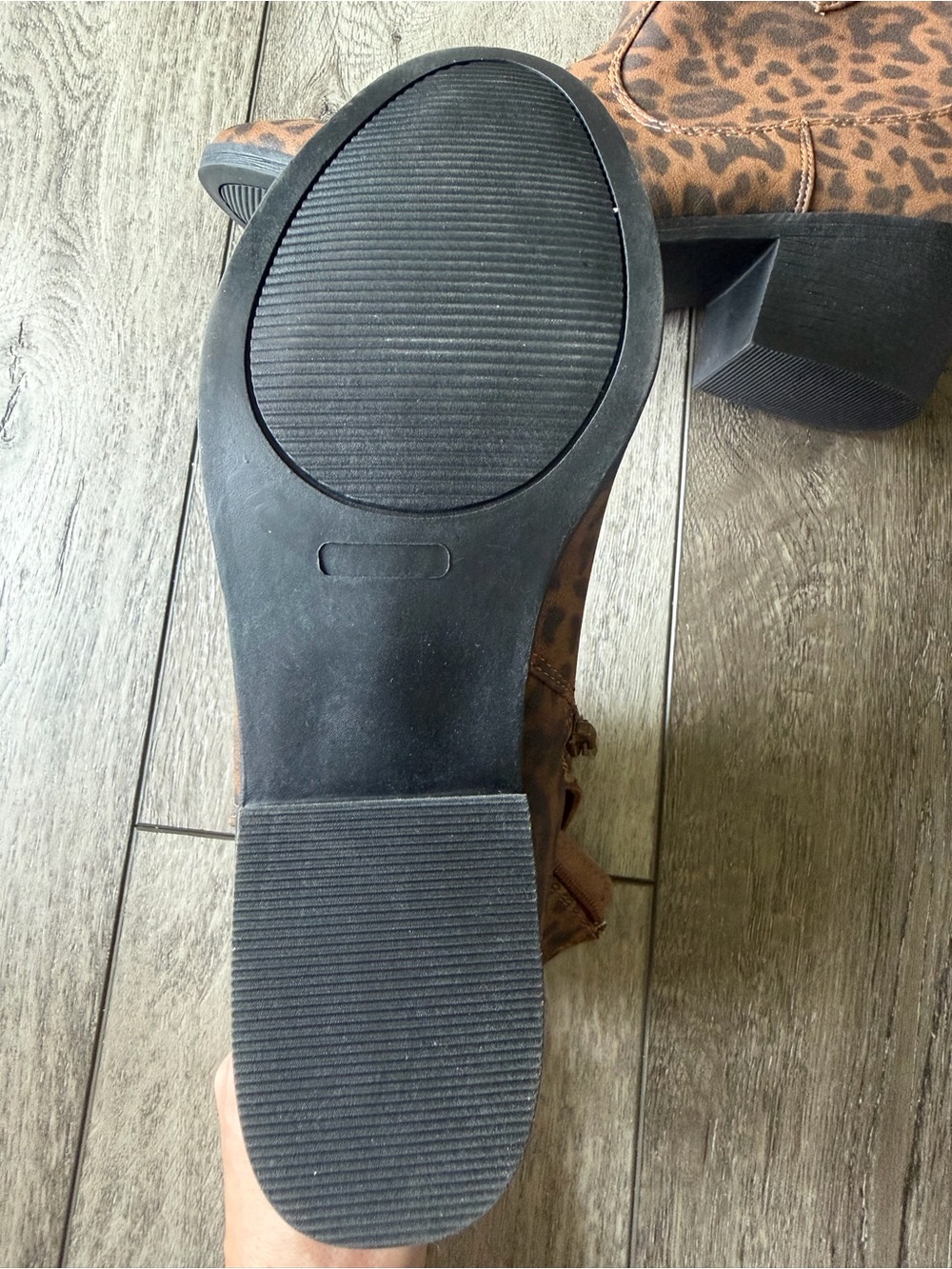 True Craft Winnie Leopard Print Brown Ankle Boots- NWOT - Picture 5 of 9